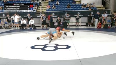 157 lbs Cons. Sub-rd Of 32 - Jackson Bradley, Indiana vs Lane Gudenkauf, Iowa