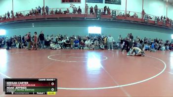 157 lbs Champ. Round 1 - Noah Jeffries, Evansville Central Wrestling Academy vs Keegan Carter, Perry Meridian Wrestling Club