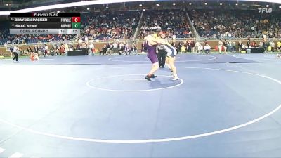 D2-190 lbs Cons. Round 2 - Brayden Packer, Fowlerville HS vs Isaac Kemp, Airport HS (Carleton)