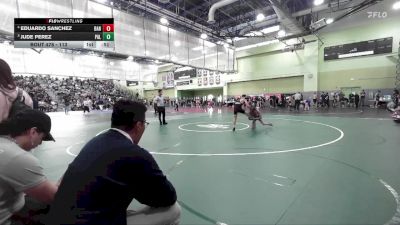 113 lbs Cons. Semi - Eduardo Sanchez, BANNING vs Jude Perez, Palisades