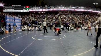 3A 138 lbs Quarterfinal - Gage Helms, North Lincoln High School vs Dylan Shirley, West Carteret High School