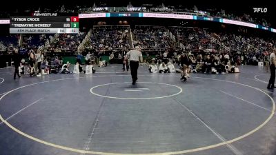 3A 126 lbs 5th Place Match - Tremayne McNeely, Eastern Guilford vs Tyson Croce, Havelock High School