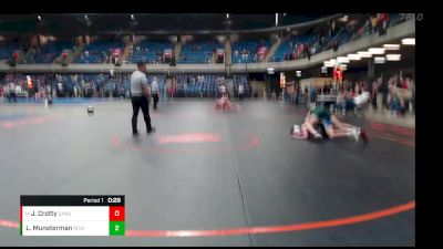 106 lbs Cons. Round 2 - Jake Crotty, Sandburg vs Luke Munsterman, Coal City