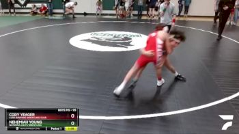 95 lbs Champ. Round 2 - Nehemiah Young, Natrona Colts Wrestling vs Cody Yeager, Lusk Rawhide Wrestling Club