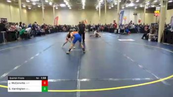 95 lbs Quarterfinal - Jake McConville, United vs Sam Harrington, Millcreek