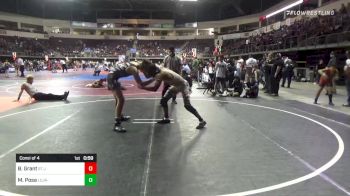 130 lbs Consi Of 4 - Brennan Grant, St Jude Fire vs Mason Posa, La Cueva JR Wrestling- WH-6