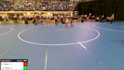 Boys 3rd-4th Grade - 67 Cons. Round 1 - Benson Shafer, Sebolt Wrestling Academy vs Ethan Pieper, Iowa