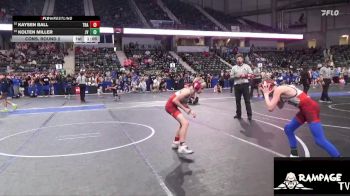 80 lbs Cons. Round 2 - Kaysen Ball, Trailhands vs Kolten Miller, Jr Viking