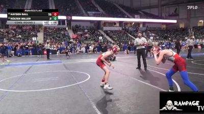 80 lbs Cons. Round 2 - Kaysen Ball, Trailhands vs Kolten Miller, Jr Viking