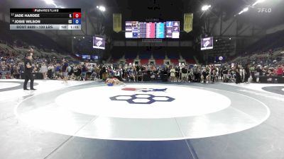 100 lbs Cons. Sub-quarters - Jade Hardee, IL vs Josie Wilson, KS