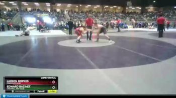 160 lbs Quarterfinal - Edward Bazinet, Creswell Mat Club vs Jaxson Hopkes, Mook Mat Club