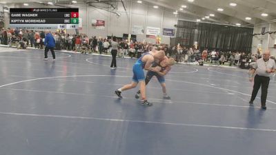 190 lbs Cons. Quarters - Gabe Wagner, Lancaster Wrestling Club vs Kiptyn Morehead, Dubuque Wrestling Club