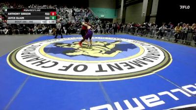 190 lbs Champ. Round 1 - Jayce Glaze, Shasta vs Anthony Gibson, Pershing County