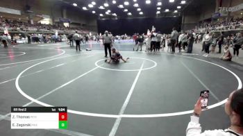 72 lbs Rr Rnd 2 - Zoe Rose Thomas, Peterson Grapplers vs Emma Zagorski, Pikes Peak Warriors