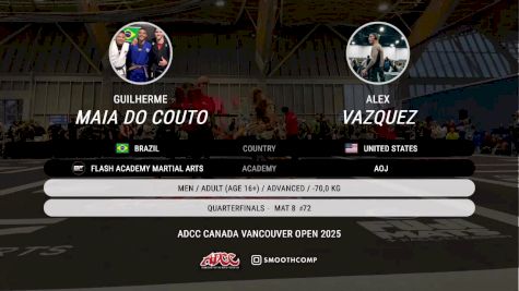 Alex Vazquez vs GUILHERME MAIA DO COUTO 2025 ADCC Vancouver Open