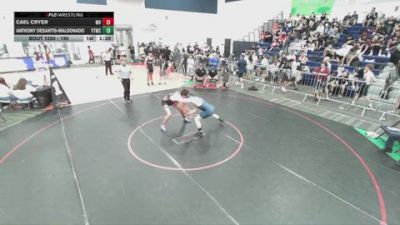 190 lbs Champ. Round 2 - Anthony DeSantis-Maldonado, Yucaipa Thunder Wrestling Club vs Cael Cryer, Moreno Valley