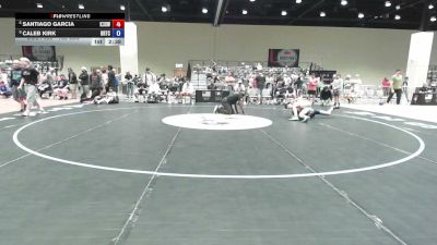 132 lbs Cons. Sub-semis - Santiago Garcia, Kt 3 Style Wrestling Club vs Caleb Kirk, BRTC