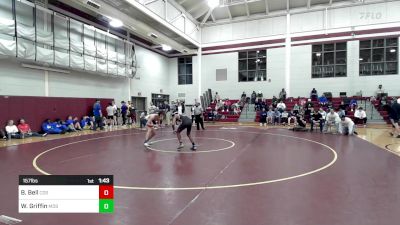 157 lbs Round Of 16 - Brexton Bell, Calvary Day School vs William Griffin, Mount De Sales