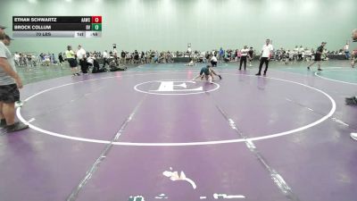 70 lbs Rr Rnd 1 - Ethan Schwartz, All American Wrestling Club Blue - EL vs Brock Collum, Buffalo Valley-Black - EL