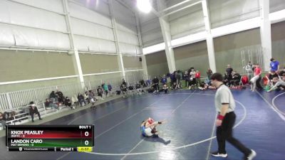 71 lbs Round 1 (4 Team) - Landon Caro, Mat Demons vs Knox Peasley, INWTC