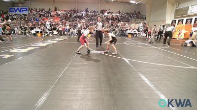 83 lbs 2nd Place - Silas Burr, Team Tulsa Wrestling Club vs Jet Sheninger, Collinsville Cardinal Youth Wrestling