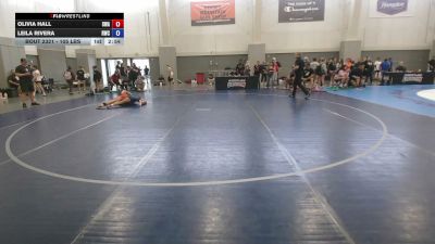 105 lbs Cons. Sub-semis - Olivia Hall, Sanderson Wrestling Academy vs Leila Rivera, Reign Wrestling Club