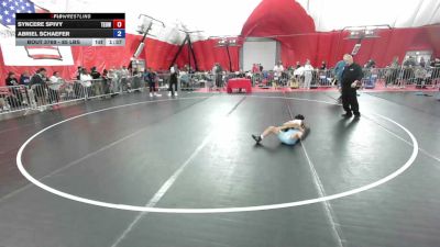 85 lbs Champ. Round 3 - Syncere Spivy, Toss Em Up Wrestling Academy vs Abriel Schaefer
