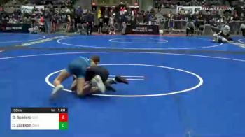 96 lbs Prelims - Dominick Spadaro, South Side WC vs Caleb Jackson, Cowboy WC