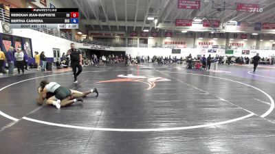 103 lbs Cons. Round 2 - Rebekah Jean-Baptiste, Emmanuel University vs Bertha Cabrera, Southeast CC