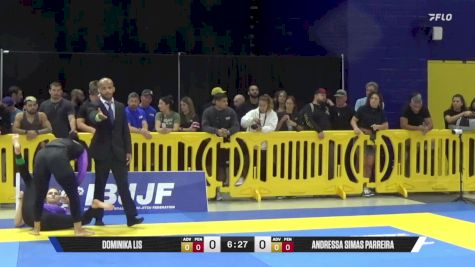 Andressa Simas Parreira vs Dominika Lis 2025 Pan IBJJF Jiu-Jitsu No-Gi Championship