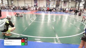 80 lbs Rr Rnd 3 - Aiden Hennessy, Elite NJ MS Black vs Samuel Mazin, Silo