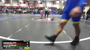 165 lbs Champ. Round 2 - Elliot Schnelker, Junipero Serra vs Alonzo Del Toro, Matilda High School