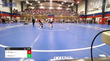 80 lbs Quarterfinal - Ronan Winkle, R.A.W. vs Jaxsyn Gibson, Berryhill Wrestling Club