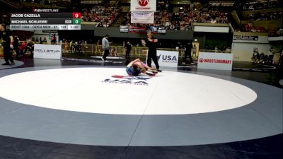 Open Men - 61 lbs Champ. Round 1 - Michael Schliewe, El Camino SSF High School Wrestling vs Jacob Cazella