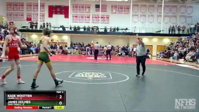 120 lbs Semifinals (8 Team) - James Holmes, Saint Mark`s vs Kade Wootten, Laurel H S