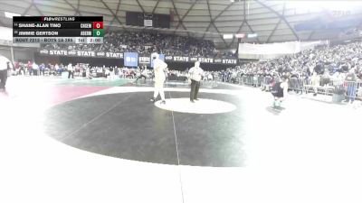 Boys 2A 285 lbs Champ. Round 1 - Shane-Alan Tino, Chief Sealth vs Jimmie Gertson, Aberdeen