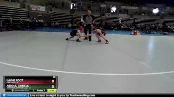 95 lbs Semis (4 Team) - Layne Root, Chatfield vs Abigail Gindele, Annandale/Maple Lake