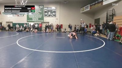 39 lbs Round 3 - Hayden Eberhart, APGC vs Boston Jorgenson, Waverly Area Wrestling Club