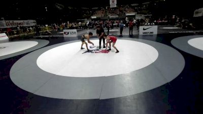 126 lbs Cons. Quarters - Mark El Oukaili, Wright Wrestling Academy vs Logan Cooper
