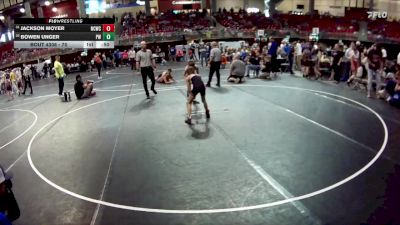 70 lbs Cons. Round 4 - Jackson Moyer, Nebraska City Wrestling Club vs Bowen Unger, Pierce Warbirds