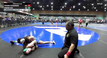 120 lbs Consi Of 8 #2 - Tatiana Colmenero, Gilroy vs Emerie Cox, Crook County