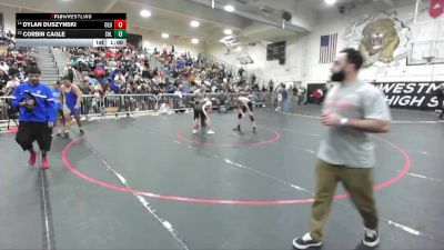 106 lbs Cons. Round 3 - Corbin Cagle, Shadow Hills vs Dylan Duszynski, Lutheran/Orange