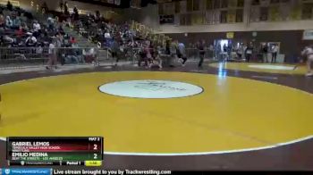 132 lbs Quarterfinal - Gabriel Lemos, Temecula Valley High School Wrestling vs Emilio Medina, Beat The Streets - Los Angeles