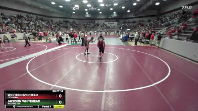 157 lbs Quarterfinal - Weston Overfield, Tecumseh vs Jackson Whitehead, Washington