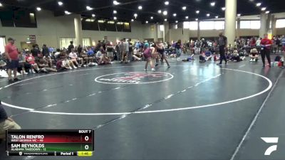 165 lbs Round 3 (6 Team) - Talon Renfro, West Georgia WC vs Sam Reynolds, Alabama Takedown