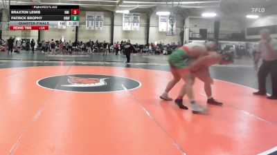 197 lbs Quarterfinal - Braxton Lewis, VMI - UNATT vs Patrick Brophy, Unaffiliated