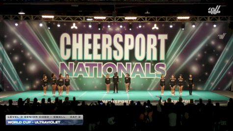 World Cup - Ultraviolet [2026 L3 Senior Coed - Small Day 2] 2026 CHEERSPORT National All Star Cheerleading Championship