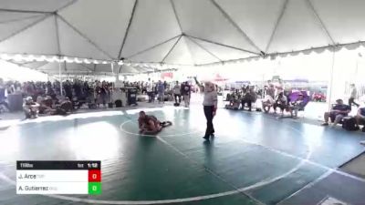 116 lbs Semifinal - Julyssa Arce, TUF California Wr Ac vs Aubree Storm Gutierrez, Dog Pound WC