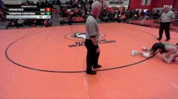 113 lbs Quarterfinal - Christian Corcoran, New Lenox (PROVIDENCE CATHOLIC) vs Hogan Rice, Woodstock (MARIAN)