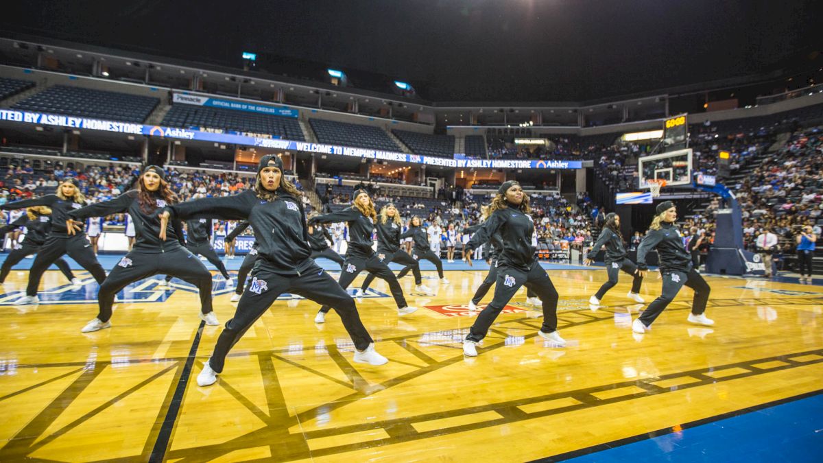 Courtside With Cheer And Dance At Memphis Madness